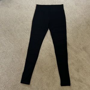 LIVE ELECTRIC black ballerina bandage ribbon leggings sheer thick